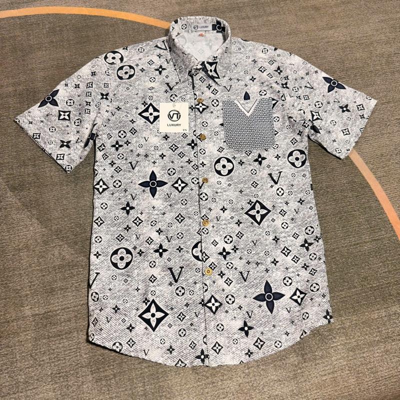 Áo Sơ Mi Nam Tay NGẮN phối màu Vải LỤA HÀN Dày Dặn Form Đứng Boy Phố ST MEN STORE Menswear