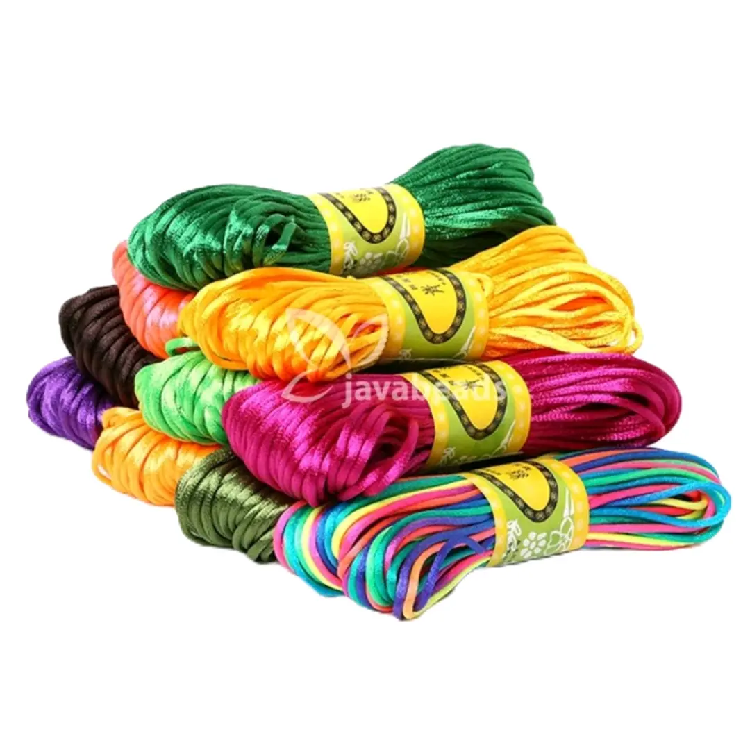 Tali Satin simpul Cina Untuk Membuat Gelang Dan Kalung 1mm, 2mm Kerajinan