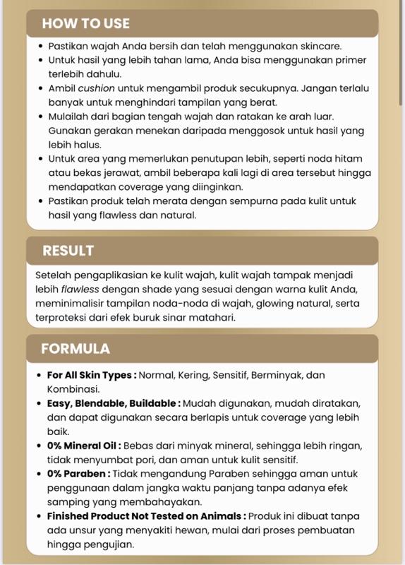 [PAYDAY OWNER DEALS] BYZOE 24Hours PowerStay Diamond Pearl Premium Cushion Matte with Diamond Powder, Pearl Extract, Extract Burung Walet, 23x Peptide.  Concealer Foundation Wajah