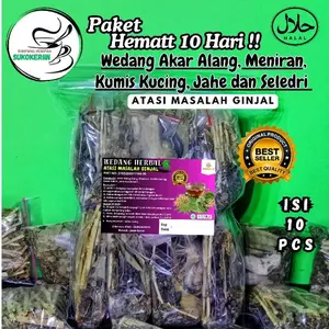 PAKET HEMAT ISI 10 PCS - WEDANG AKAR ALANG KUMIS KUCING MENIRAN DAUN SUKUN JAHE DAN SELEDRI ATASI MASALAH GINJAL JSR BEST ORIGINAL