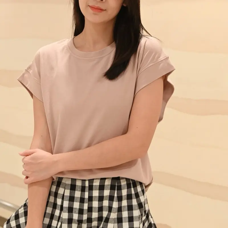 Sheena Sleek Cuffed Sleeved Blouse V2 (Dusty Pink) *Ultra Comfy*