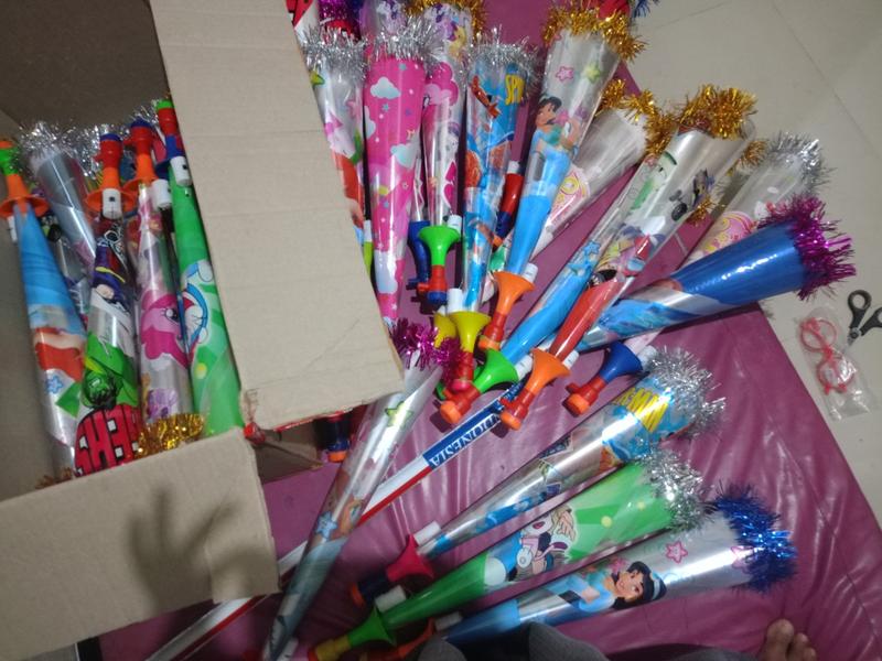 Product Introduction of Mainan Terompet LED Jumbo Superstar Bagus untuk Tahun Baru Anak 7