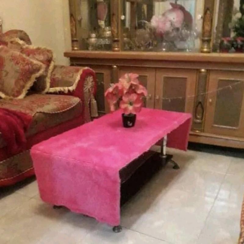 taplak meja polos ukuran 75cm x 45cm TAPLAK MEJA TAMU BULU RASFUR Kain 5