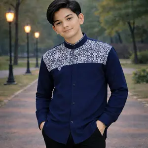 TNB - Baju Koko Anak - Atasan - Lengan Panjang - Model Terbaru 2026 - Motif Kombinasi batik Falcon - Bahan  Katun Impor - Gratis Ongkir - Bayar Ditempat