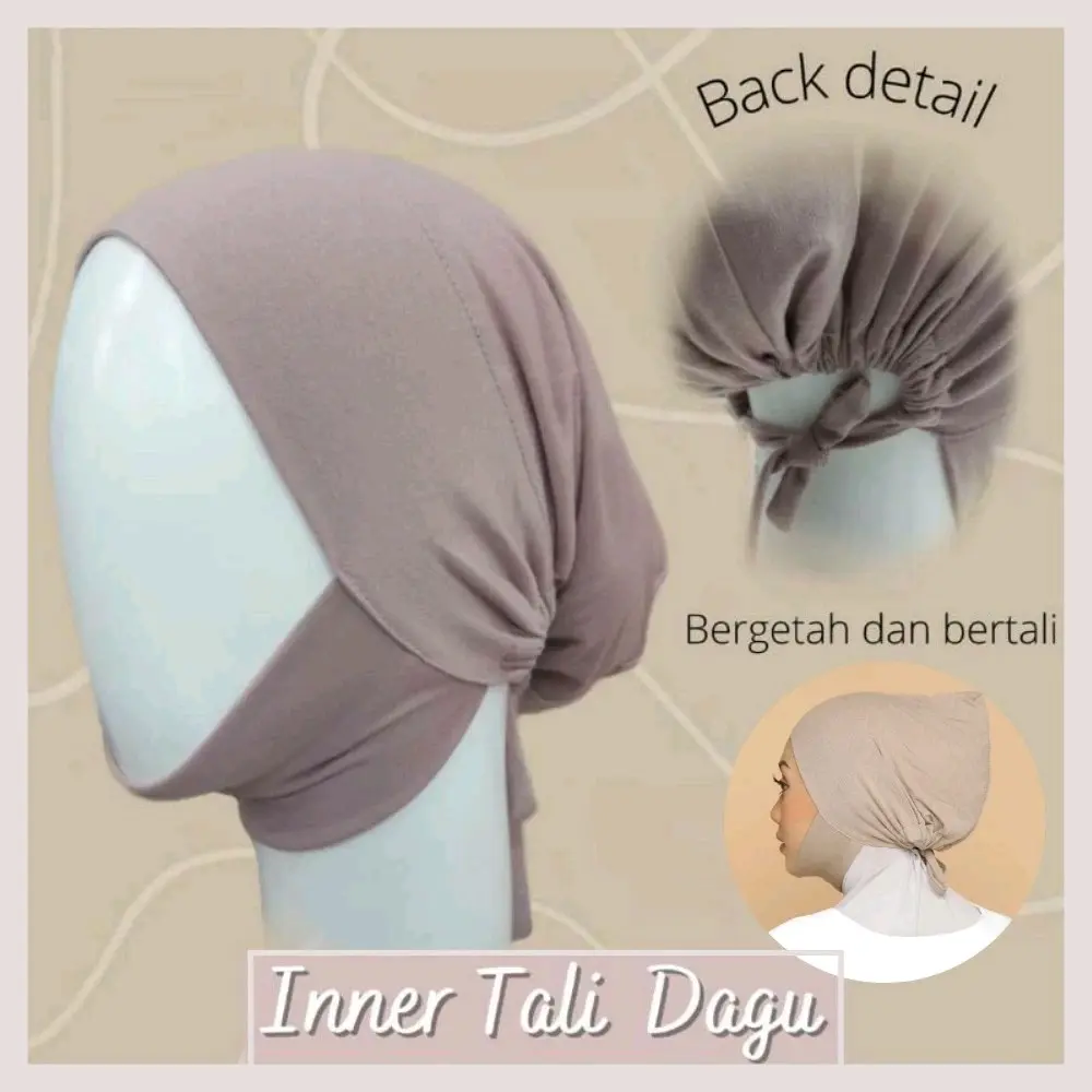 Innar snow cap Dagu bertali cotton soft jersey DEWASA