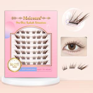 self adhesive Eyelash Extensions Soft Natural Easy Wear No  65gGlue Needed Pre Glue