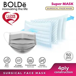BOLDe Super Mask Surgical Mask 4 Ply 50pcs Medis