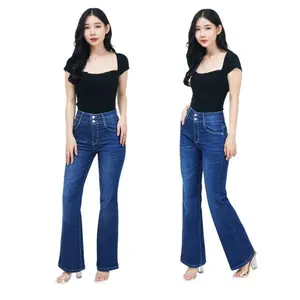 NANOSTAR JEANS ELMA - Cutbray Jeans Wanita Model Ban Dobel - SIZE 27 - 34 - GREY / SNOW / BLACK / DARK BLUE - CUTBRAY JEANS WANITA