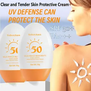 SPF 50 Sunscreen Whitening Sunblock Cream Wajah Dan Badan Sunscreen
