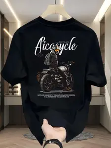 Baju Kaos Distro Pria keren Retro Oversize t shirt Kaos Hitam Pria 100% Cotton 24S C1611