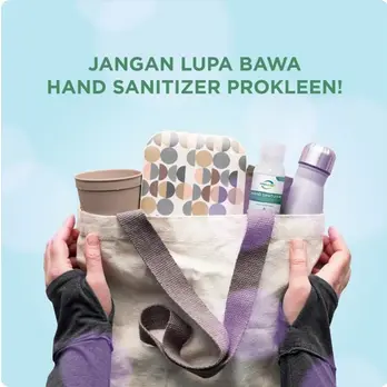 Hand Sanitizer Cair 70% Food Grade Antiseptik PROKLEEN 1L 3