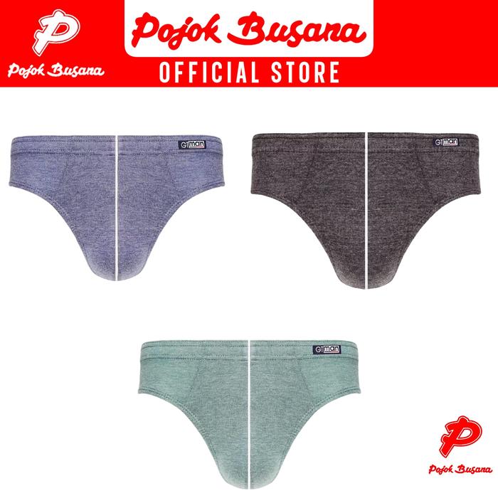 Gambar Pojok Busana GT Man CD List Tengah 3/1 GMZ - Mens Underwear GT man GMZ  - 1 Pack isi 3 Pcs Multicolour - M dari Pojok Busana Store Kota Administrasi Jakarta Utara Tokopedia