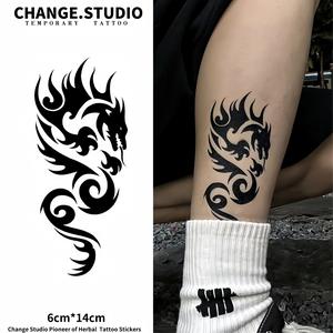 Hình Xăm Tạm Thời, Hình Xăm Rồng, Không Thấm Nước, Không Lo Sợ Ma Sát, Kéo Dài Trong 15 Ngày Miếng Dán Hình Xăm