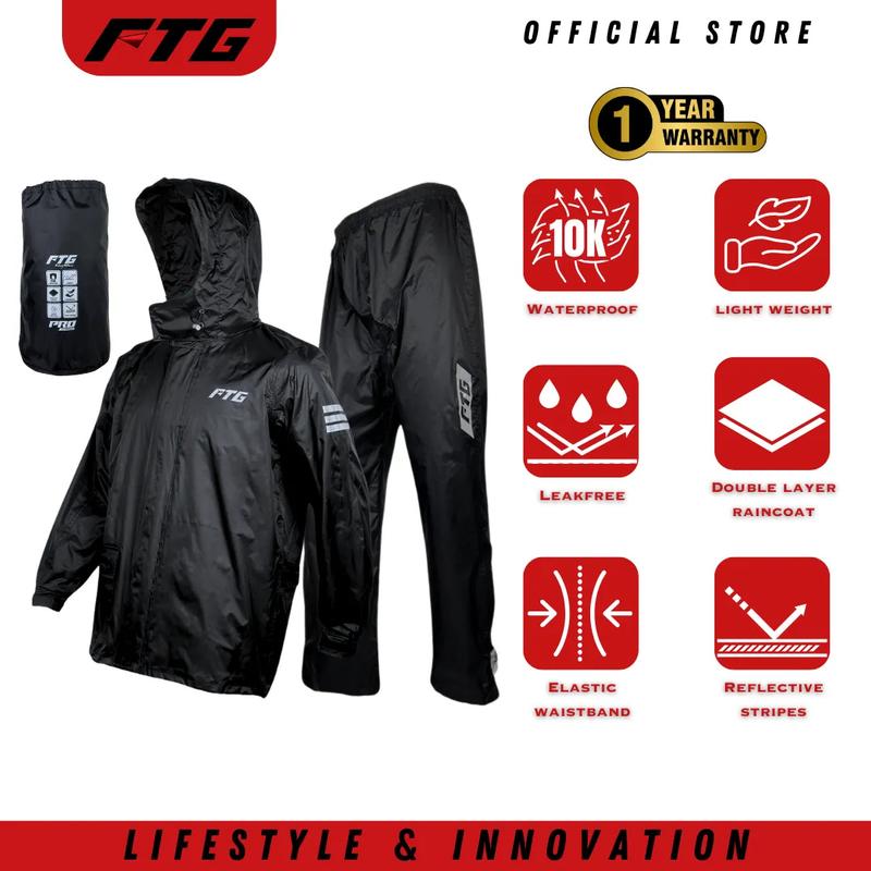 RAINCOAT FTG PRO [Rain Coat motorcycle Waterproof with HIGH QUALITY ...