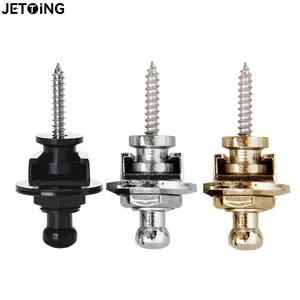 2pcs/lot Guitar Strap Lock Chrome Plated Straplock Button Schaller Style Straplocks Electric Acoustic Guitar Bass Strap Locks