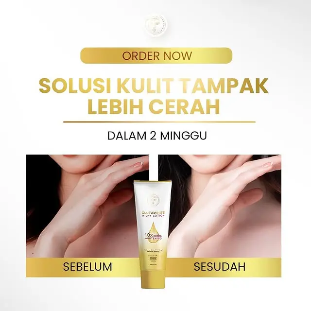 SKINFLAIR - GLUTAWHITE MILKY LOTION 150ML LOTION SKINFLAIR GLUTA WHITE LOTION MILKY BOOSTER TONE UP | ORIGINAL PRODUK 4
