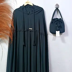 Taqiyyagallery Mukena Terusan Bahan Viskos Adem Nyaman Lembut dengan Detail Renda Elegan