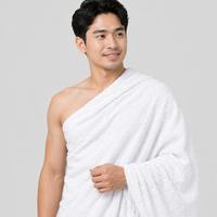 Gambar Kain Ihram Pria Premium | Baju Haji Umroh Laki-Laki | Adem Nyaman Tebal | Putih Bersih - CAMEL dari ALFAUZI COLLECTION Kota Administrasi Jakarta Barat 2 Tokopedia