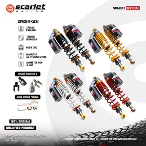 Scarlet Racing - Shockbreaker Skok Tabung Atas 8923 (O+U) GT Series Uk 280 320 340 360 mm