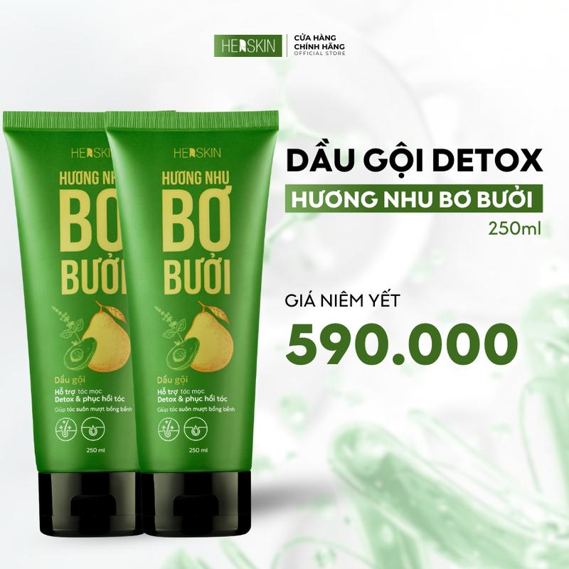 Combo 2 Dầu gội detox hương nhu bơ bưởi Herskin