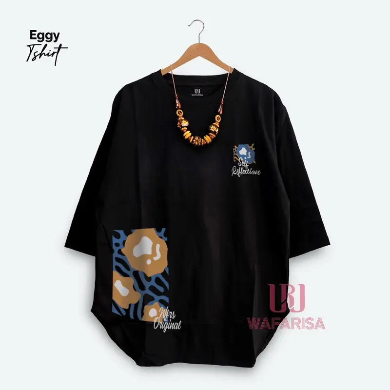 Baju kaos lengan 3/4. Bahan adem halus  Katun combed Sablon Tebal Standar Distro 2