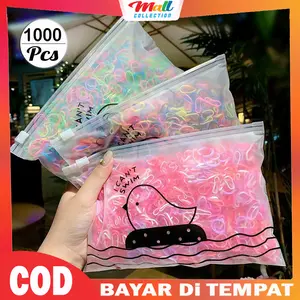 ikat Rambut si 1000Pcs Untuk Wanita Anak & Dewasa Karet Elastis Fashion Korea Model Baru KCR01