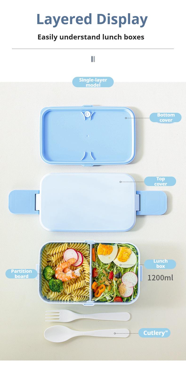 Product Introduction of METKA Picnic Lunch Box Double Layer Food Storage Container Handle Camping Hiking Outdoor Portable Bento Box Travel Work School 22