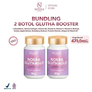 Noera Special Package 2 Box Noera Glutha Booster | Booster Whitening | Booster Pencerah | Serbuk Pencerah | Suplemen Kecantikan | Pencerah Kulit l Improved Formula
