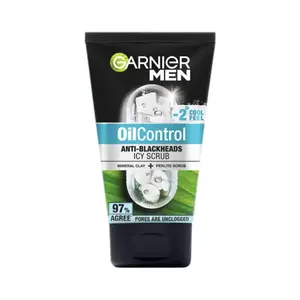 GARNIER Men Oil Control Icy Scrub - Oil Control Anti-Blackheads Icy Scrub 100 ml