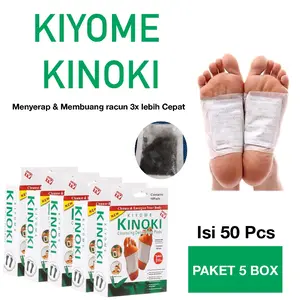 Grosiran PROMO Paket 5 Box Kinoki White Detox Foot Patch Hand Koyo Kaki k inoki Original