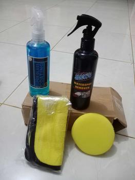 Product Review of Jacks Paket Ampuh ( Perawatan Mobil Efektif Hilangkan Jamur Kaca dan Pelindung Kaca Mobil ) All Varian 250 ML Spons dan Kain Microfiber from R**d 0