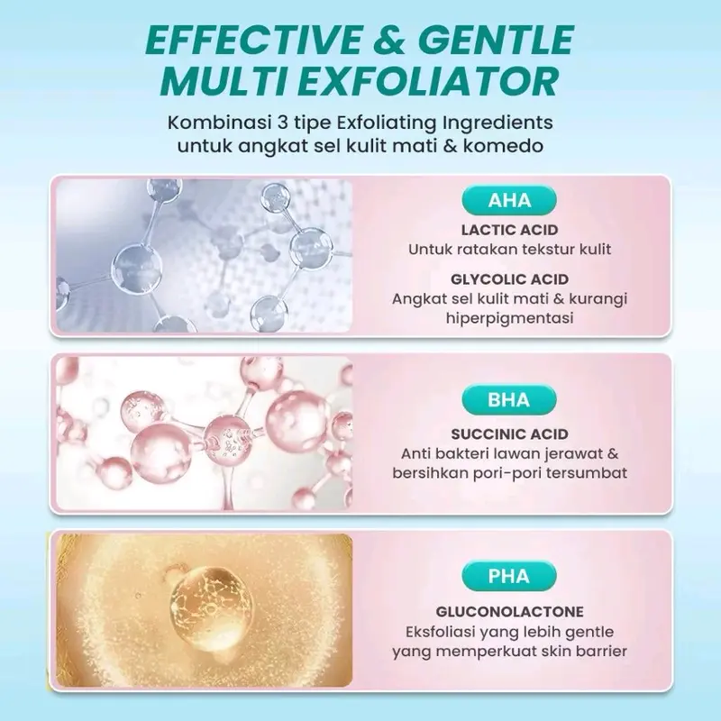 HANASUI Advance Exfoliating Serum 20 ml Memudarkan Mencerahkan Beruntusan Komedo Blackhead Vitamin Wajah 1