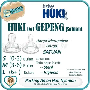 Huki Nipple Dot Orthodontic / Dot Huki Gepeng (Satuan) Bayi