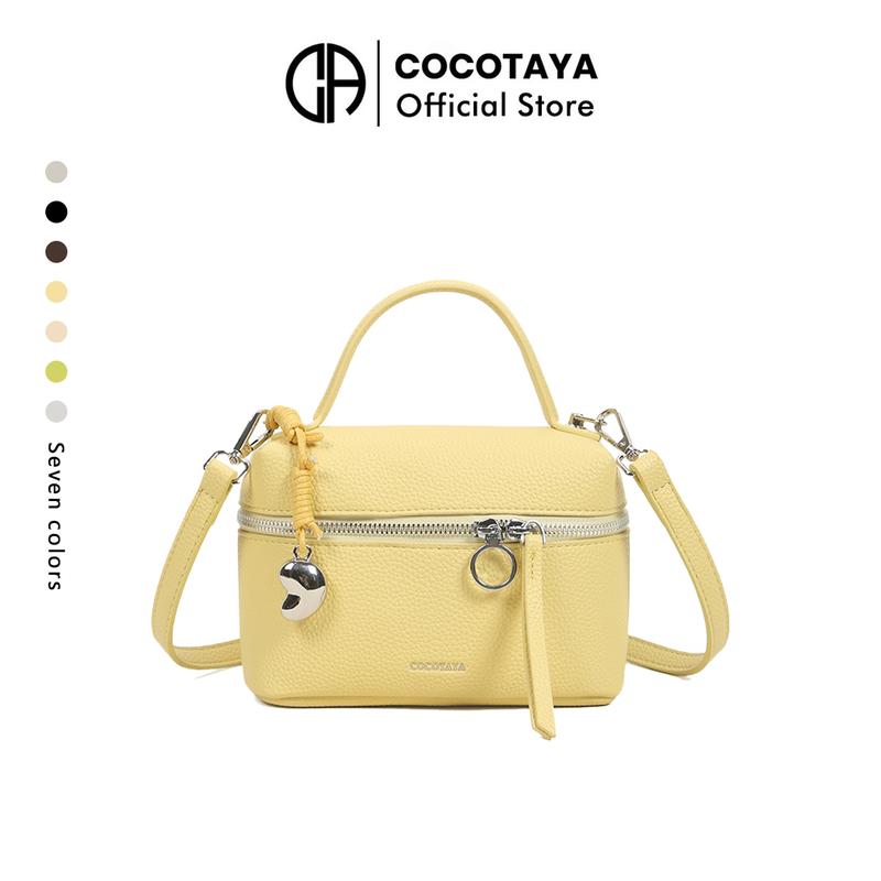 COCOTAYA Isia Bag Túi Xách Tay Vuông, Thời Trang Mới, Dành Cho Nữ, túi Messenger