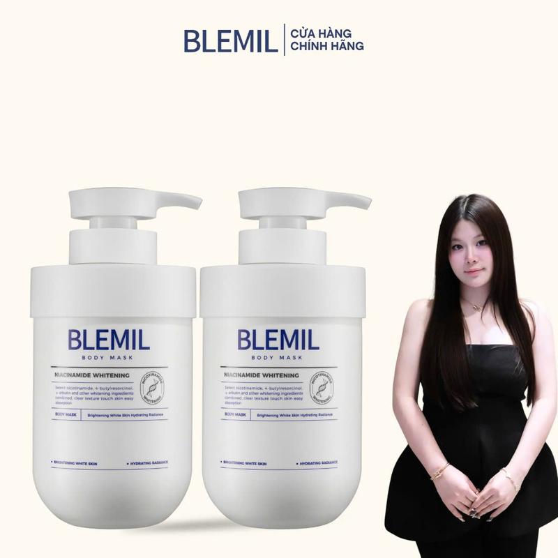 Combo 2 Ủ Hỗ Trợ Trắng Da Body 577 Blemil Niacinamide Whitening Mask 500g