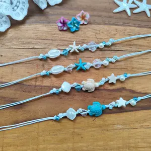 Aquamarine Bracelet/ Gelang Serut Estetik Biota Laut