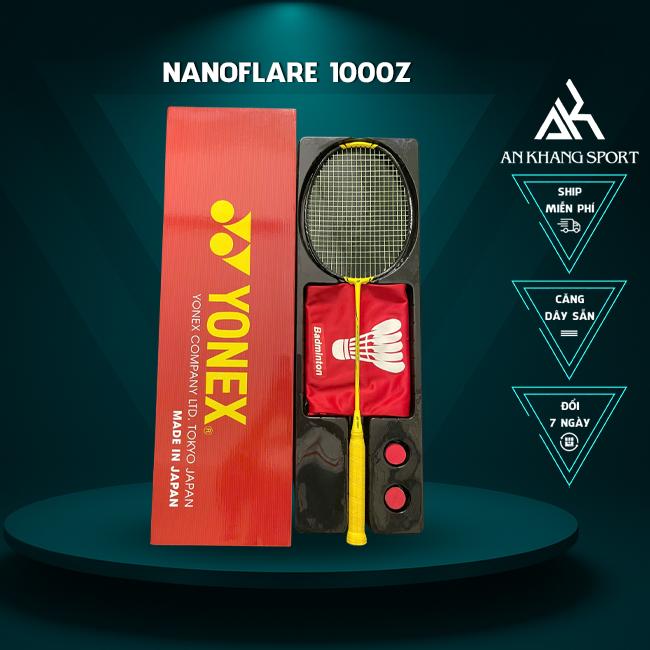 Vợt Cầu Lông Yonex Nanoflare 1000Z Full Hộp - Dây Trợ Lực, Quấn Cán, Túi Đựng (Sẵn 11kg - Max 13kg)