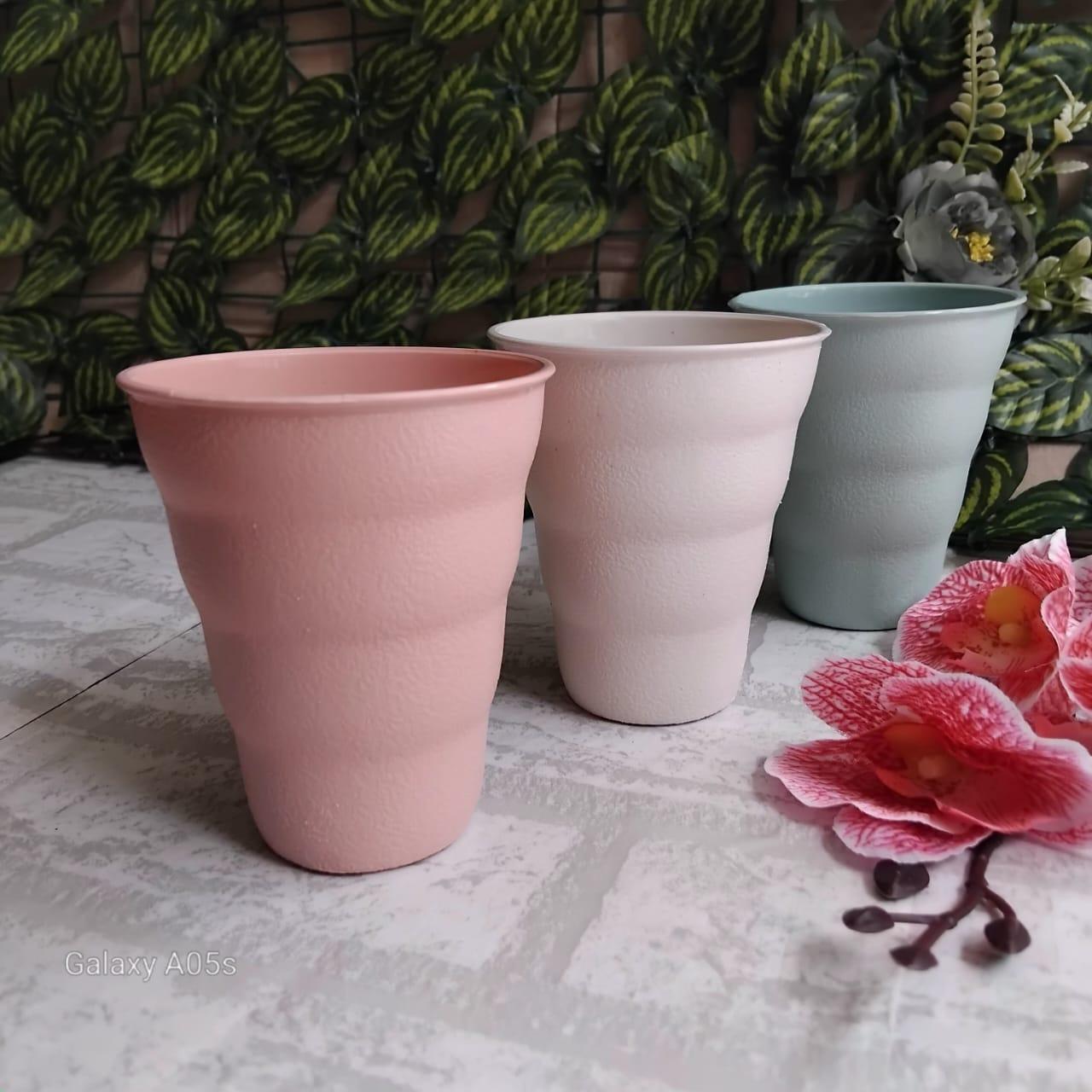 12 Pcs Gelas Minum Cangkir Ulir Kopi Teh Susu Plastik 250ml Warna Tebal Tahan Panas BPA Free Kitchenware 12 Pcs Gelas Minum Cangkir Ulir Kopi Teh Susu Plastik 250ml Warna Tebal Tahan Panas BPA Free Kitchenware