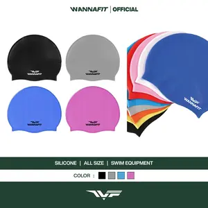 WANNAFIT Topi Renang Dewasa | Silicone Swim Cap | Perlengkapan Olahraga Air