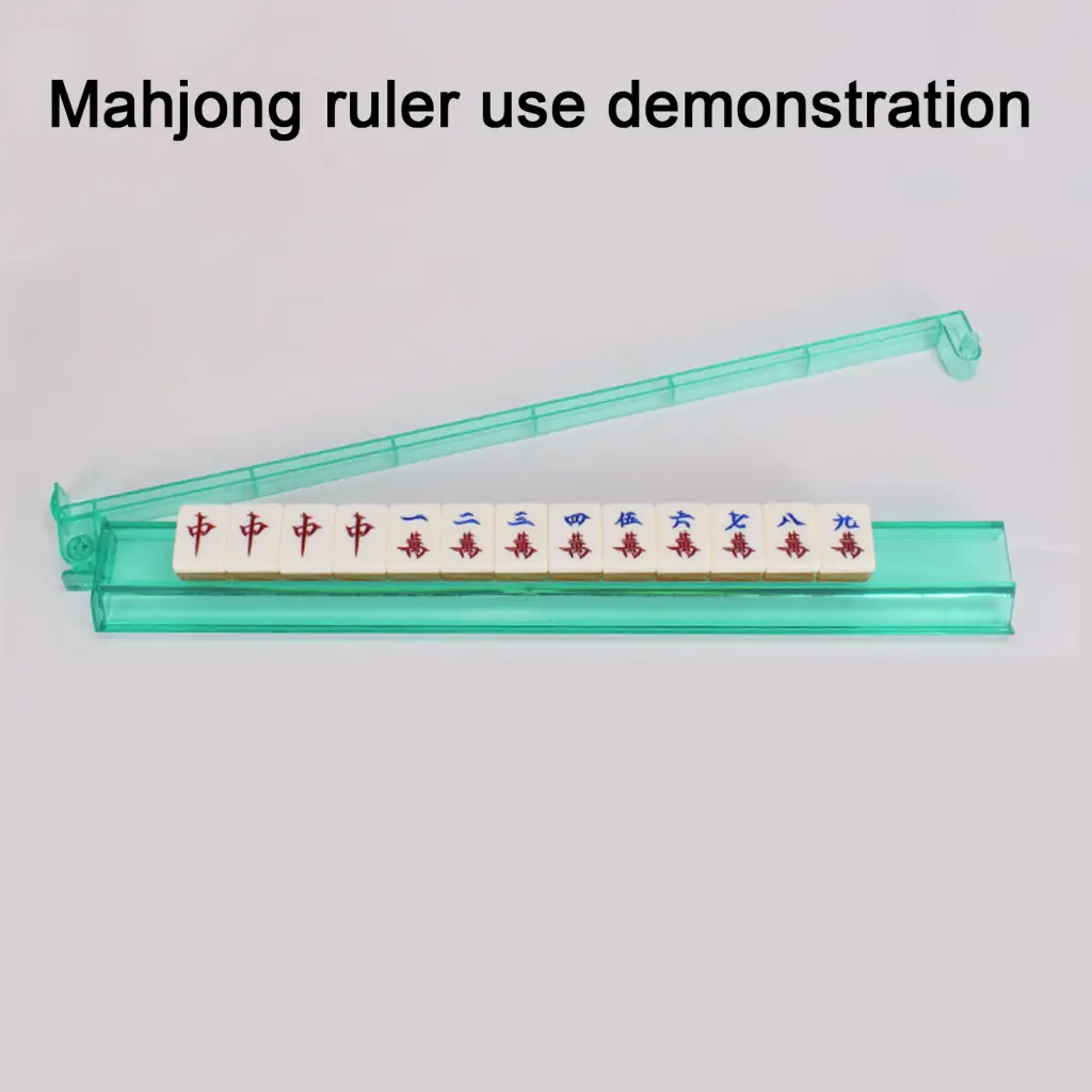 Yrefrsf Mahjong Push Ruler Mahjong Rack Set Portable Acrylic Mahjong Rack Pusher Heavy Duty American Mah Jongg Tile Holder  Push Ruler Multifunctional for Easy for Players