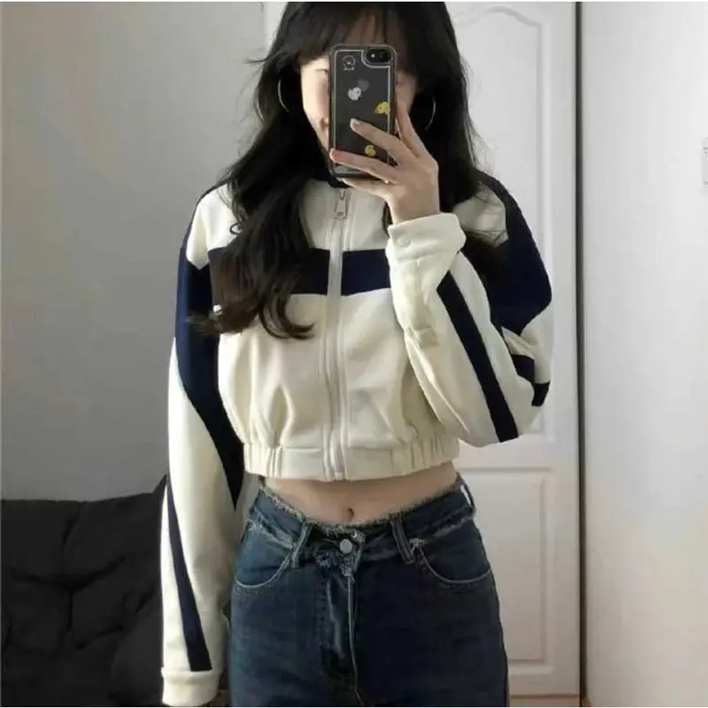 JAKET CROPE WANITA | ANSWER ME CROOPE JACKET VARSITY KOREAN 5