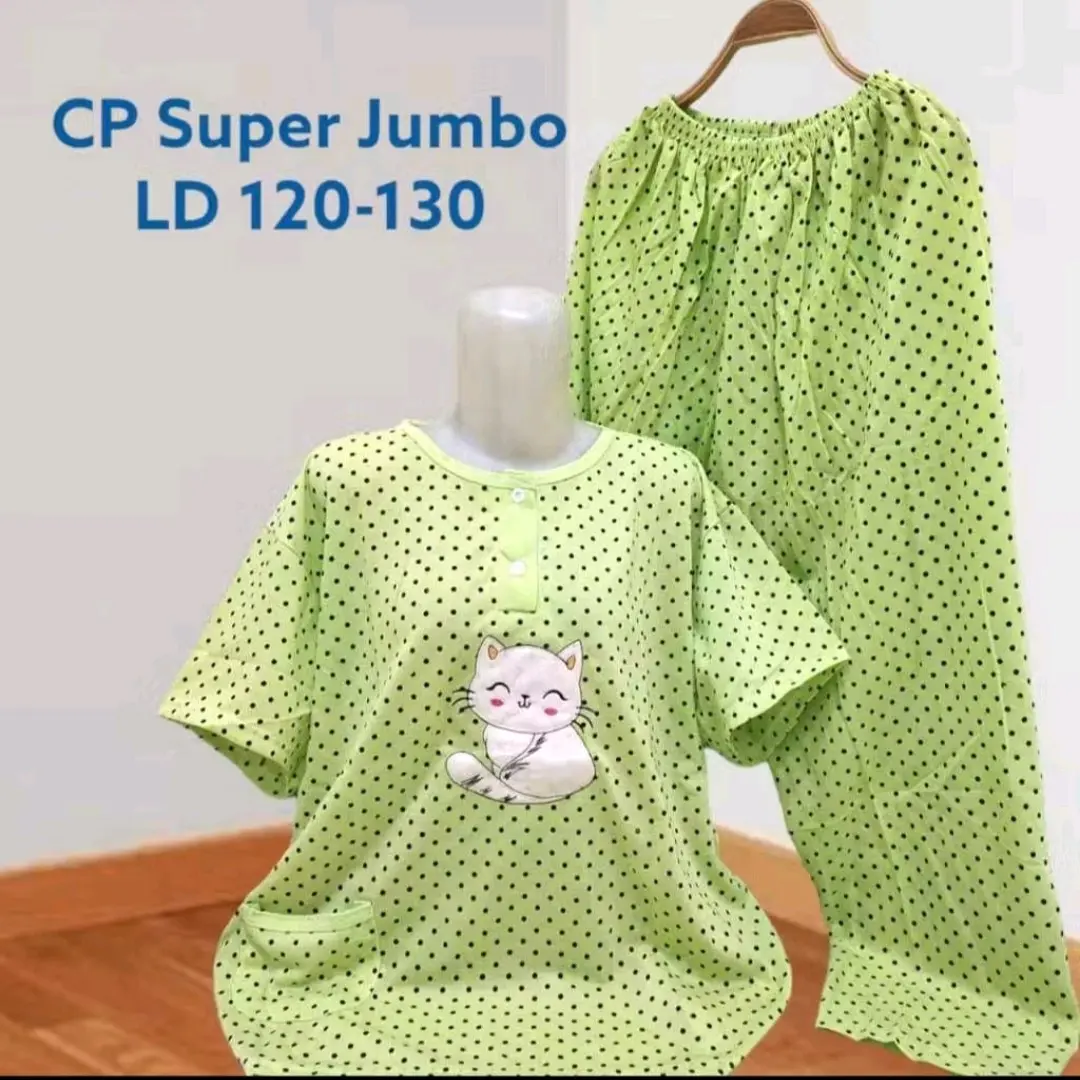 BabyDoll CP Super Jumbo 4L Oversize Bahan Kaos LD 130Cm Gambar Baju