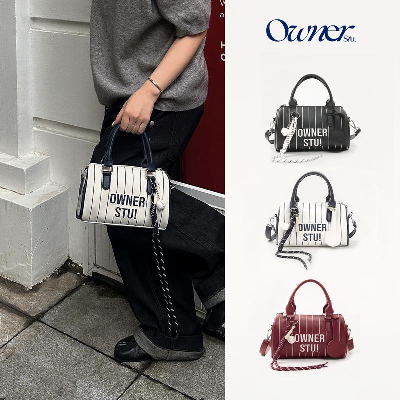 MỞ BÁN KÈM CHARM DÂY Túi Đeo Chéo Mini Duffle Bag Owner Local Brand Da PVC 3 màu