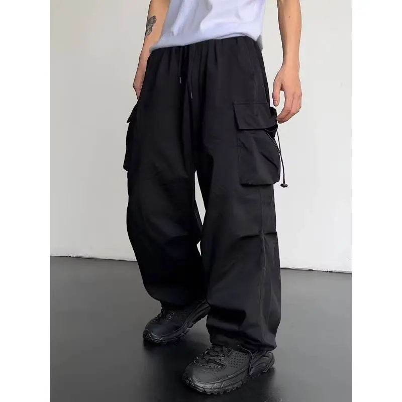 SIGMA - CARGO BAGGY PANTS Celana Cargo Pria Stretchwear Spring Wide Leg Cargo Korean Fashion