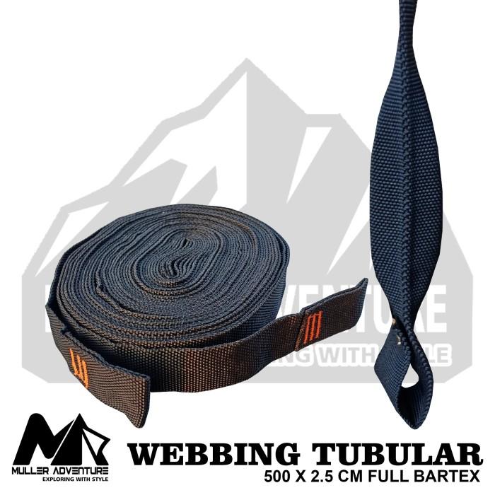 tali hammock webbing tubular full bartex 500 x 2.5 cm sepasang webbing 4