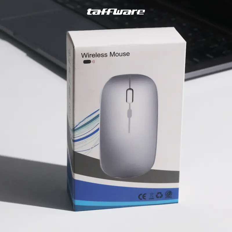 Taffware Silent Mouse Rechargeable Dual Mode Bluetooth 5.2 dan 2.4GHz 7