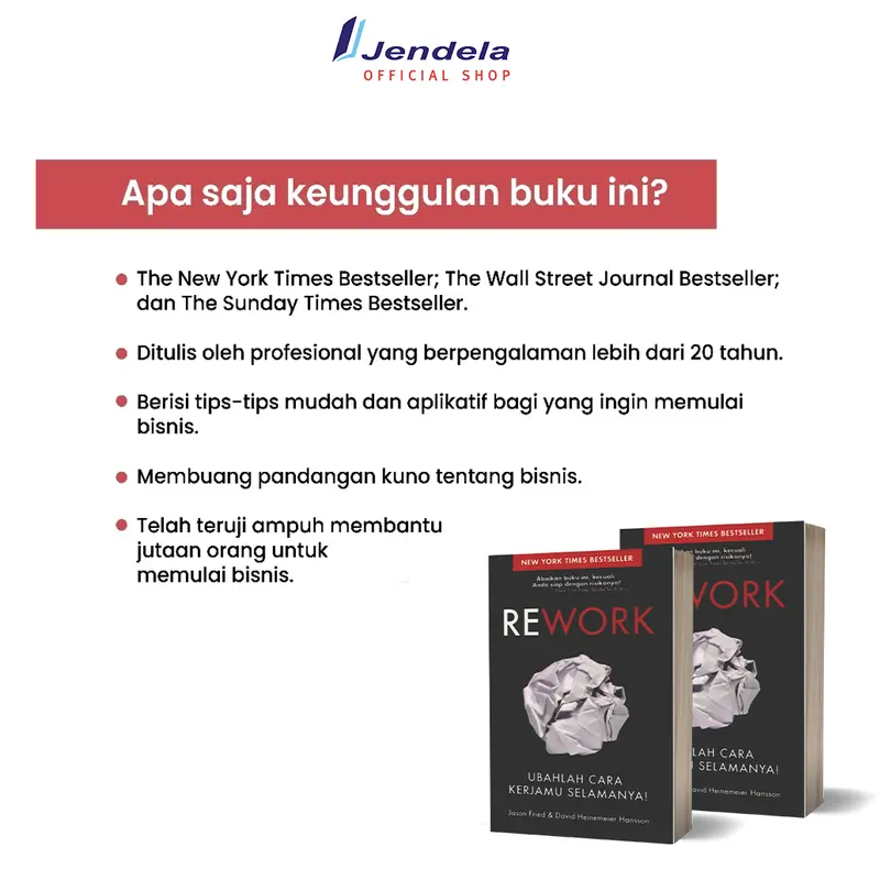 Buku Bisnis  Rework Ubahlah Cara Kerjamu Selamanya by Jason Fried, David Heinemeier Hansson - Reneturos 4