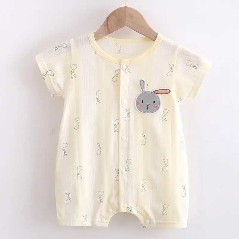 6.6 Nooc Baju Romper Bayi Full Print Bordir Kancing Tengah Cotton Anak-Anak / Baju Anak Perempuan Laki-Laki 6