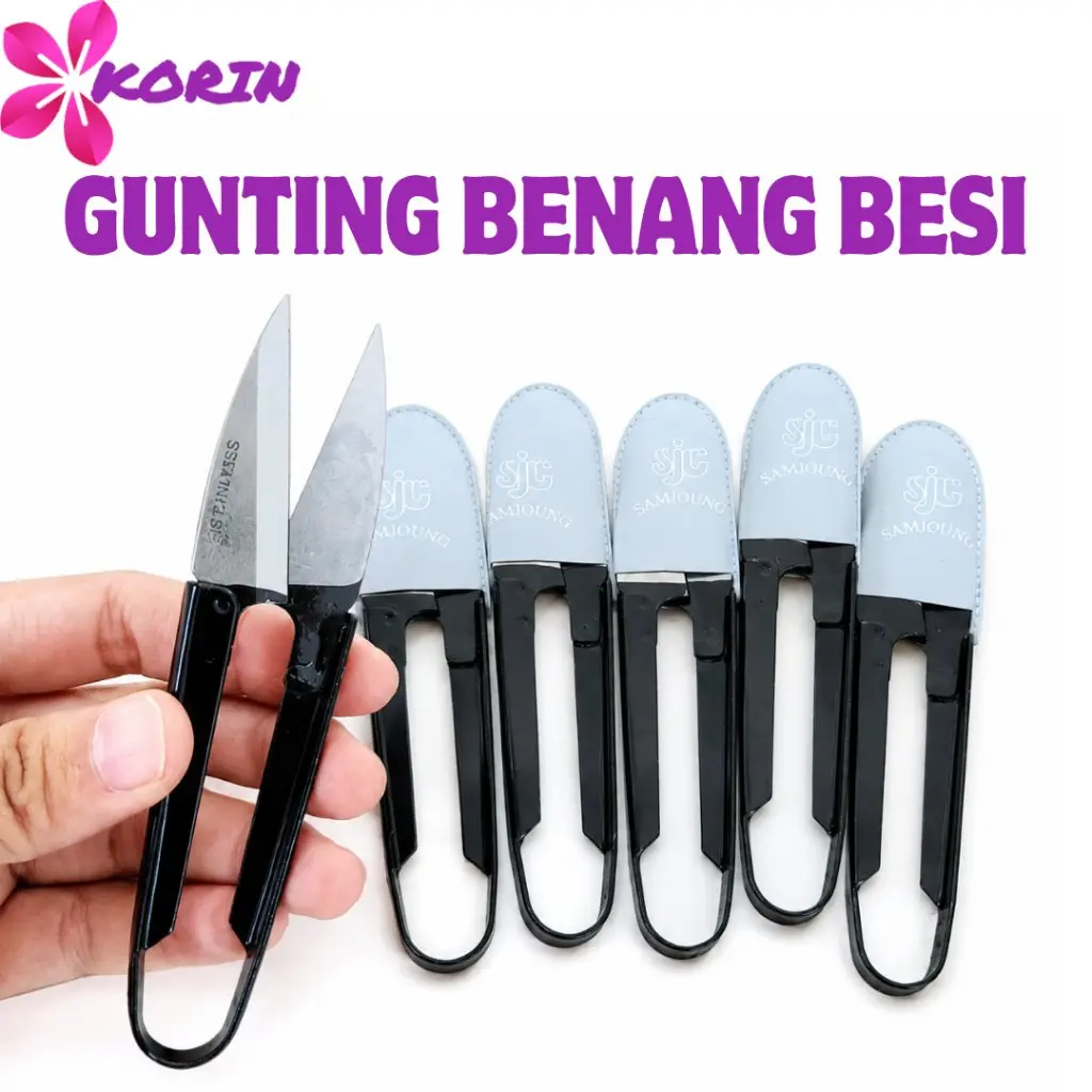 Gunting Benang Cekrik Gagang Besi Full Metal – Pemotong Benang Jahit Tajam & Awet