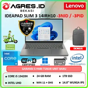 Lenovo Ideapad Slim 3 14IRH10 Core i5 13420H Ram 24Gb 1Tbssd Win11+Ohs 14.0Wuxga Ips Grey & Blue